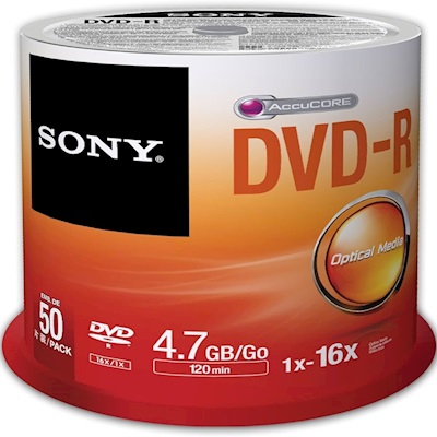 SONY 50 Lİ KUTUSUZ BOŞ DVD-R