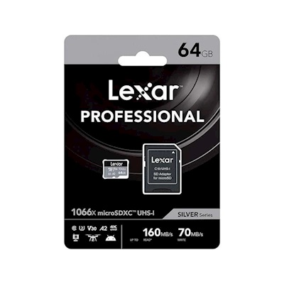 LEXAR High Performance Silver Series 64 GB 1066X Hafıza Kartı (160MB/S-70MB/S)