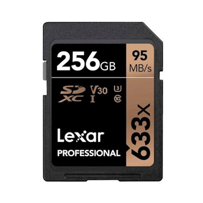 LEXAR 256GB Professional 633x SDXC UHS-I U3(V30)