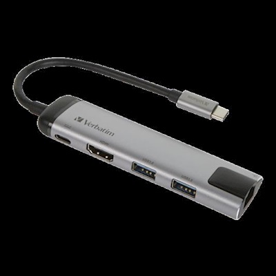 VERBATIM V USB-C HUB U3.1G1/U3.0x2/HDMI/RJ45