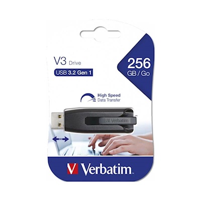 VERBATIM 256GB USB 3.0 V3 DRIVE BELLEK