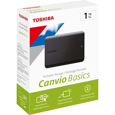 TOSHIBA CANVIO BASICS 1 TB 2.5" USB3.0 SİYAH HARİCİ HARDDİSK