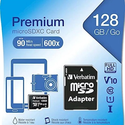 VERBATIM 128GB PRO 90MB/S MİCROSDXC HAFIZAKARTI