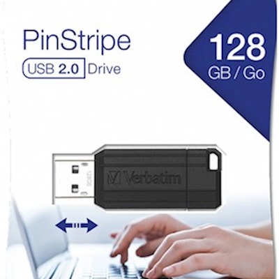 VERBATIM 128GB USB 2.0 DRIVE BELLEK