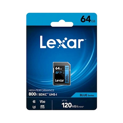 LEXAR 64GB 800x UHS-I SDHC HAFIZA KARTI