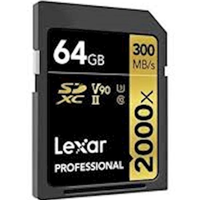 LEXAR 64GB Professional 2000x SDHC UHS-II C10 V90