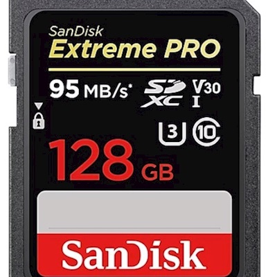 SANDISK 128GB SD EXTREME PRO 95MB/S