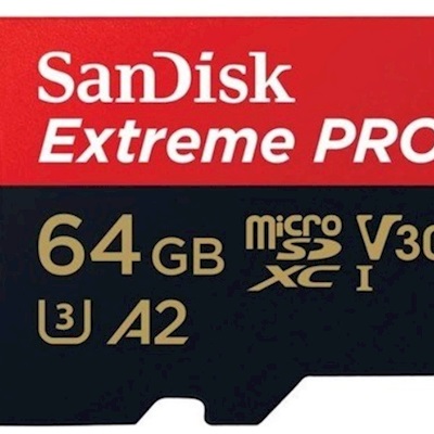 SANDISK 64GB MICROSDXC EXTREME PRO 170MB/S UHS-I U