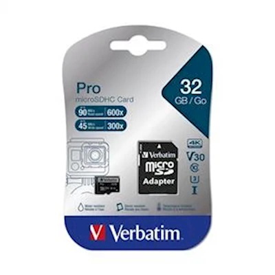 VERBATIM 32GB 90MB/S SD PRO CLASS 10 UHS-I